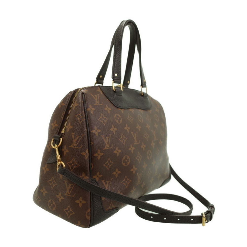 Louis Vuitton Retiro Leather Bag Monogram Brown